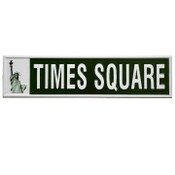 Wholesale - 32"x8" EMBSSD TIMES SQUARE METAL WALL SIGN C/P 8, UPC: 651961786184